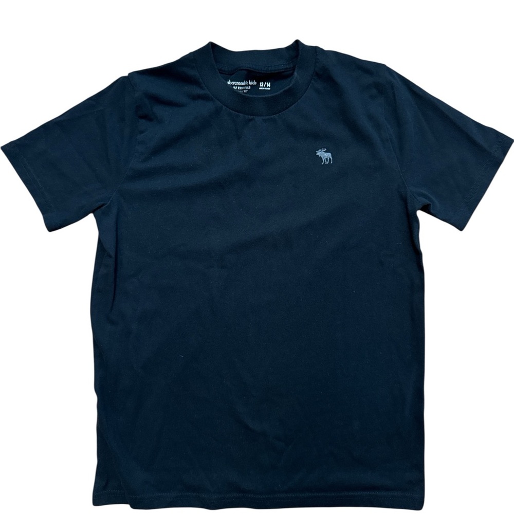 Abercrombie & Fitch Kids Black T-Shirt Size 13|14 Abercrombie Kids Classic‎ Fit